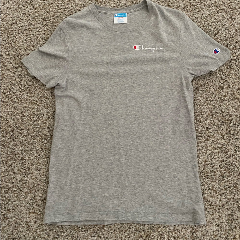 PLAIN GREY CHAMPION T SHIRT